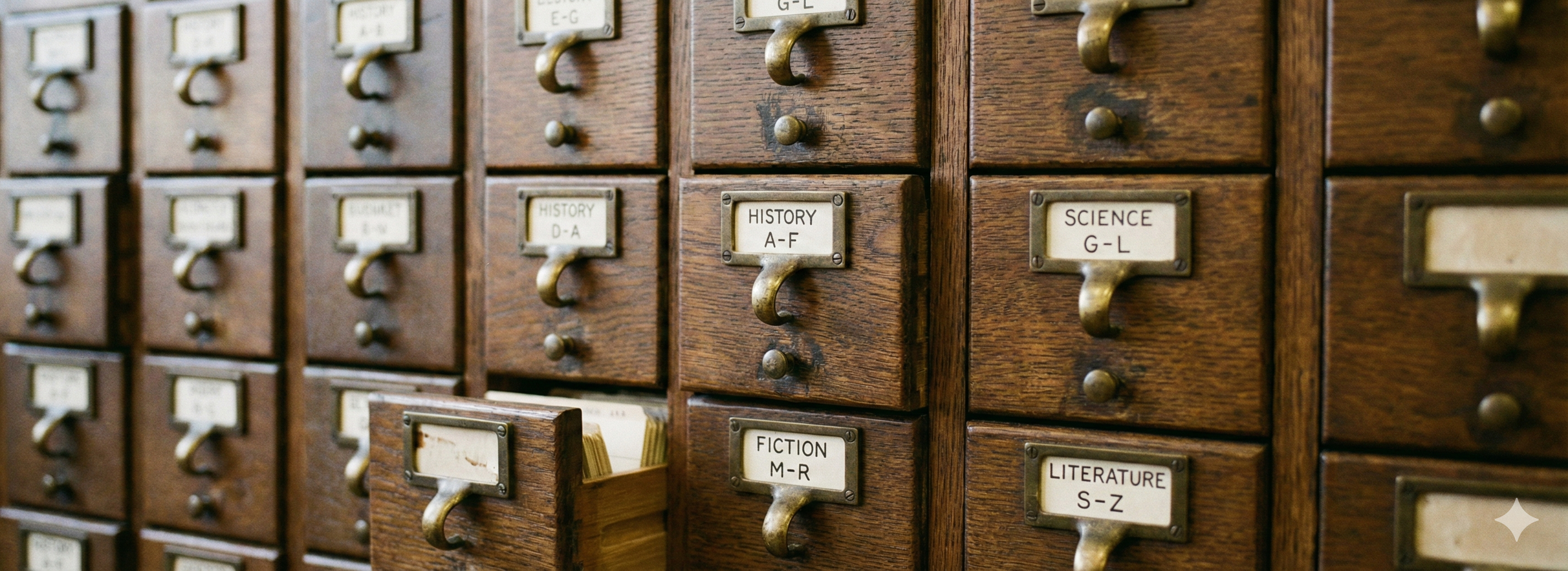 Library card catalog